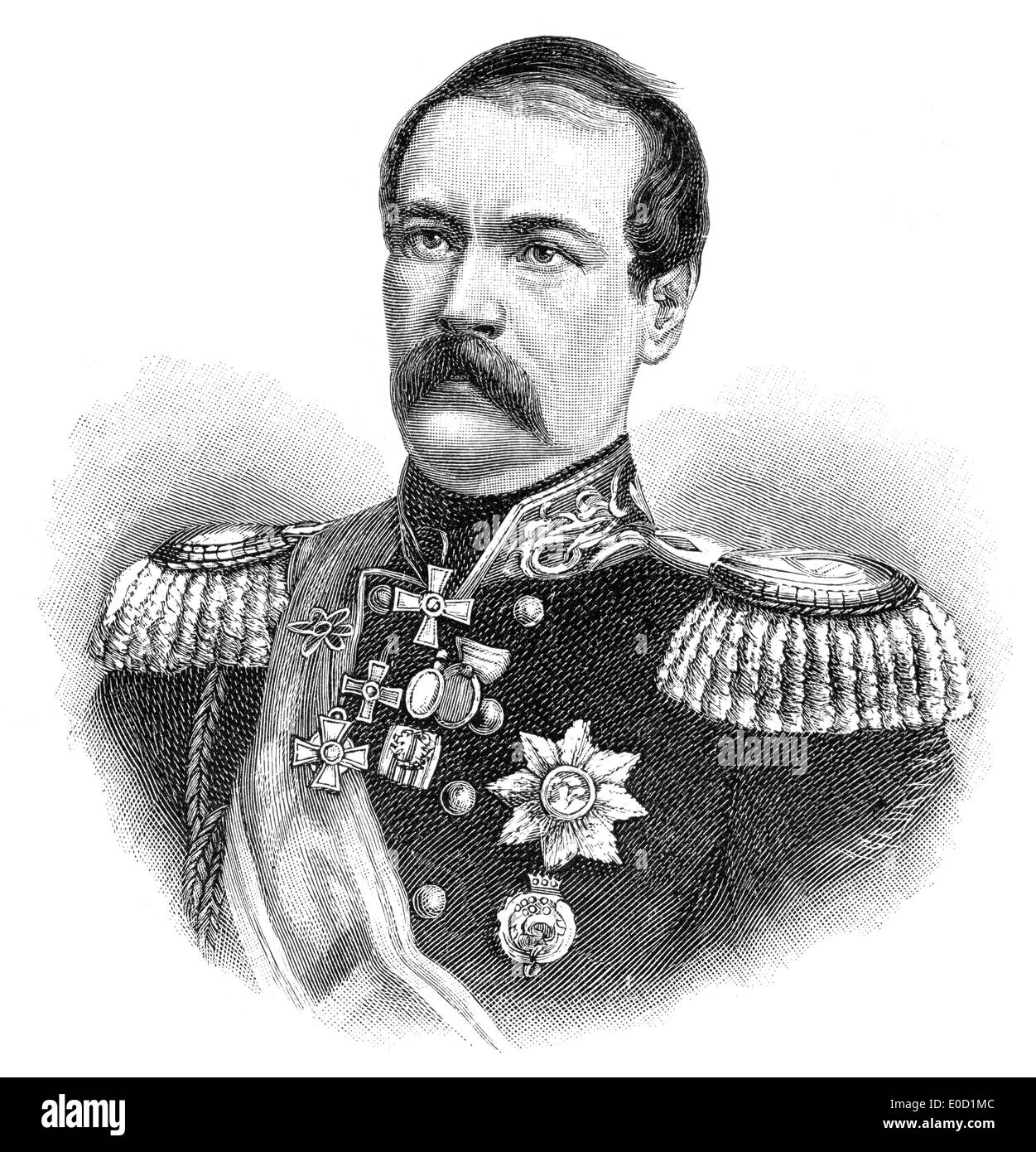 Eduard Ivanovich Totleben oder Todleben, 1818-1884, einem baltischen deutschen Militär-Ingenieur und general der kaiserlich russischen Armee Stockfoto