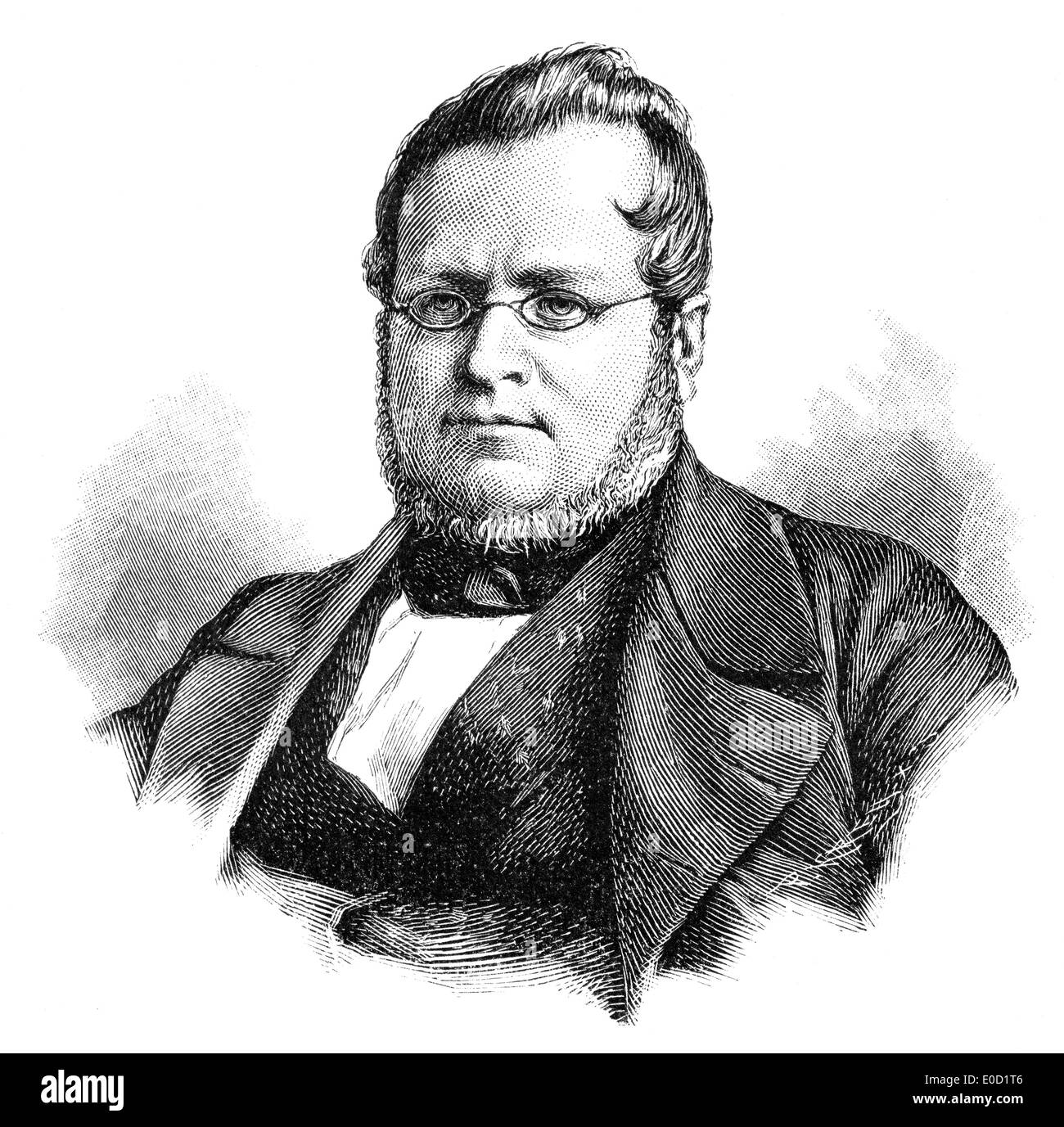 Camillo Paolo Filippo Giulio Benso, Graf von Cavour, 1810-1861, ein italienischer Staatsmann, erster Ministerpräsident Italiens Stockfoto