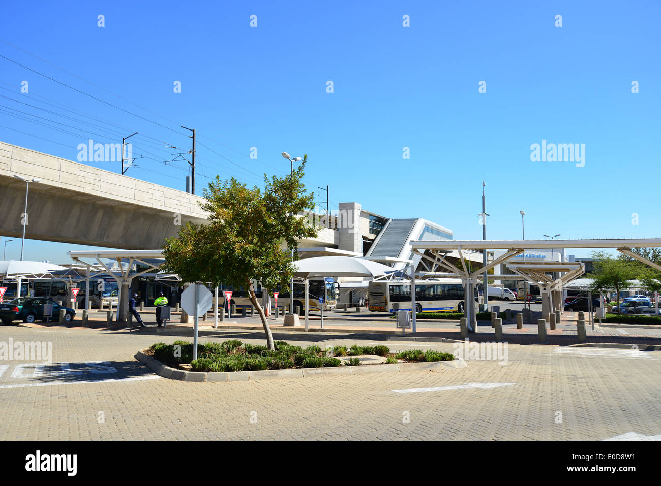Rhodesfield Gautrain Station, Rhodesfield, Kempton Park, Provinz Gauteng, Südafrika Stockfoto