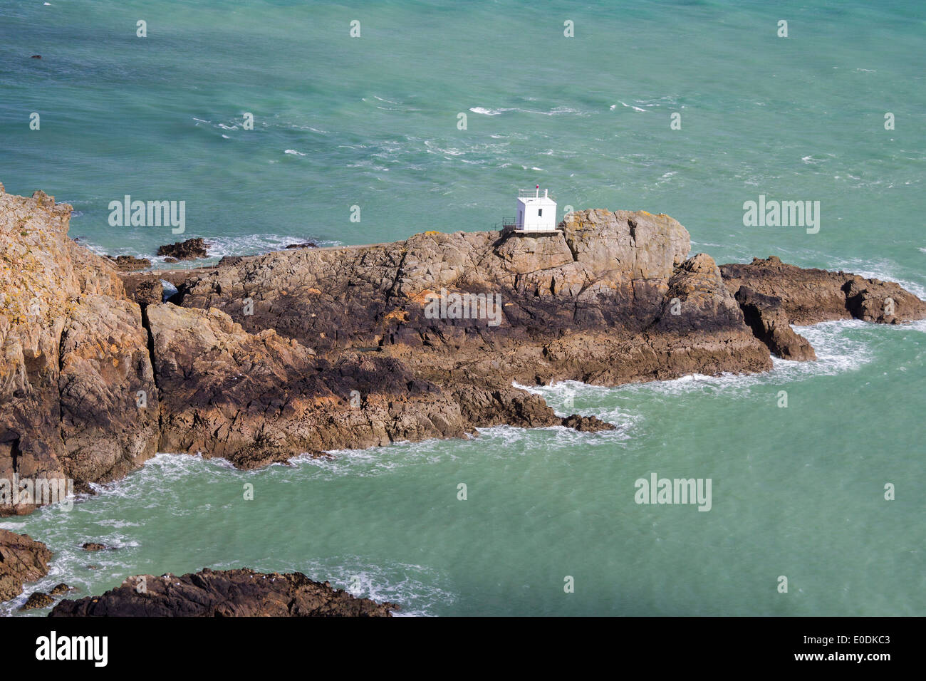 Blick auf Jerbourg Punkt auf Guernsey Kanalinseln Stockfoto