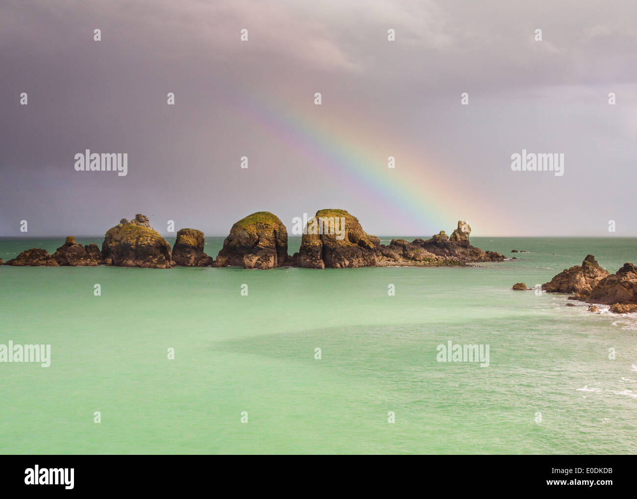 Küsten-Szene auf Sark Blick über den Ärmelkanal Stockfoto