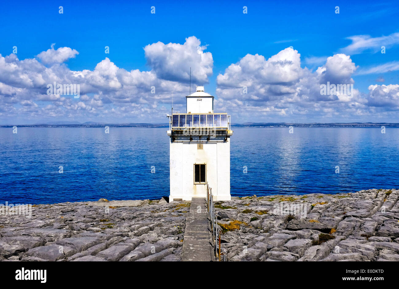 Blackhead Lighthouse an der Galway Bay, County Clare, Irland Stockfoto
