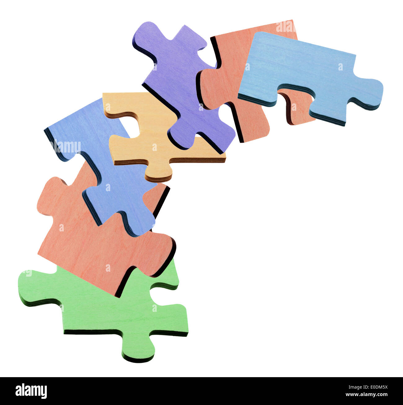 Jigsaw Puzzle-Teile Stockfoto