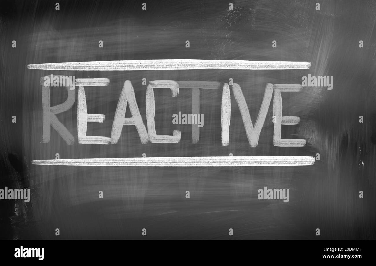Reaktive Konzept Stockfoto