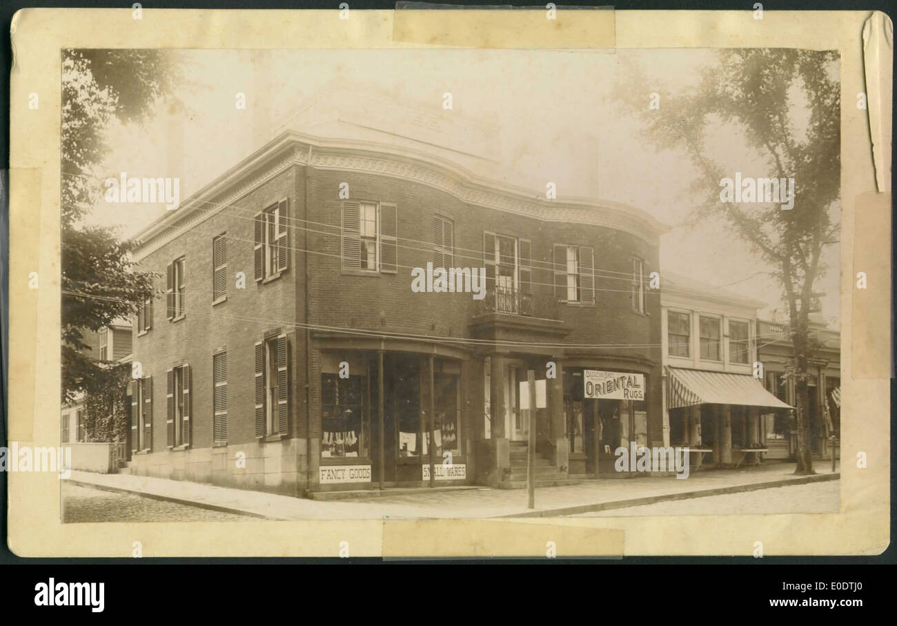 Der Folger Block in den Vereinigten Staaten ist ein erhaltenes historisches Gebäude, in dem einst Geschäfte und Geschäfte untergebracht waren. Es ist nach wie vor ein bedeutendes Stück Architektur in der Gegend und spiegelt die amerikanische kommerzielle Entwicklung des frühen 20. Jahrhunderts wider. Stockfoto