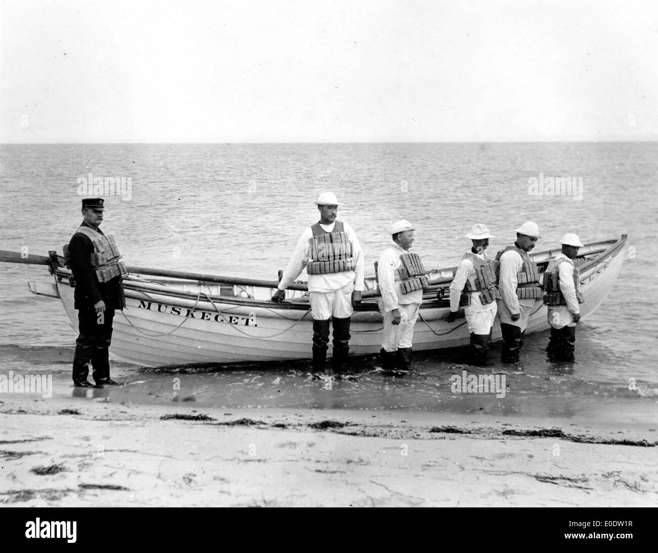 Muskeget lebensrettende crew Stockfoto