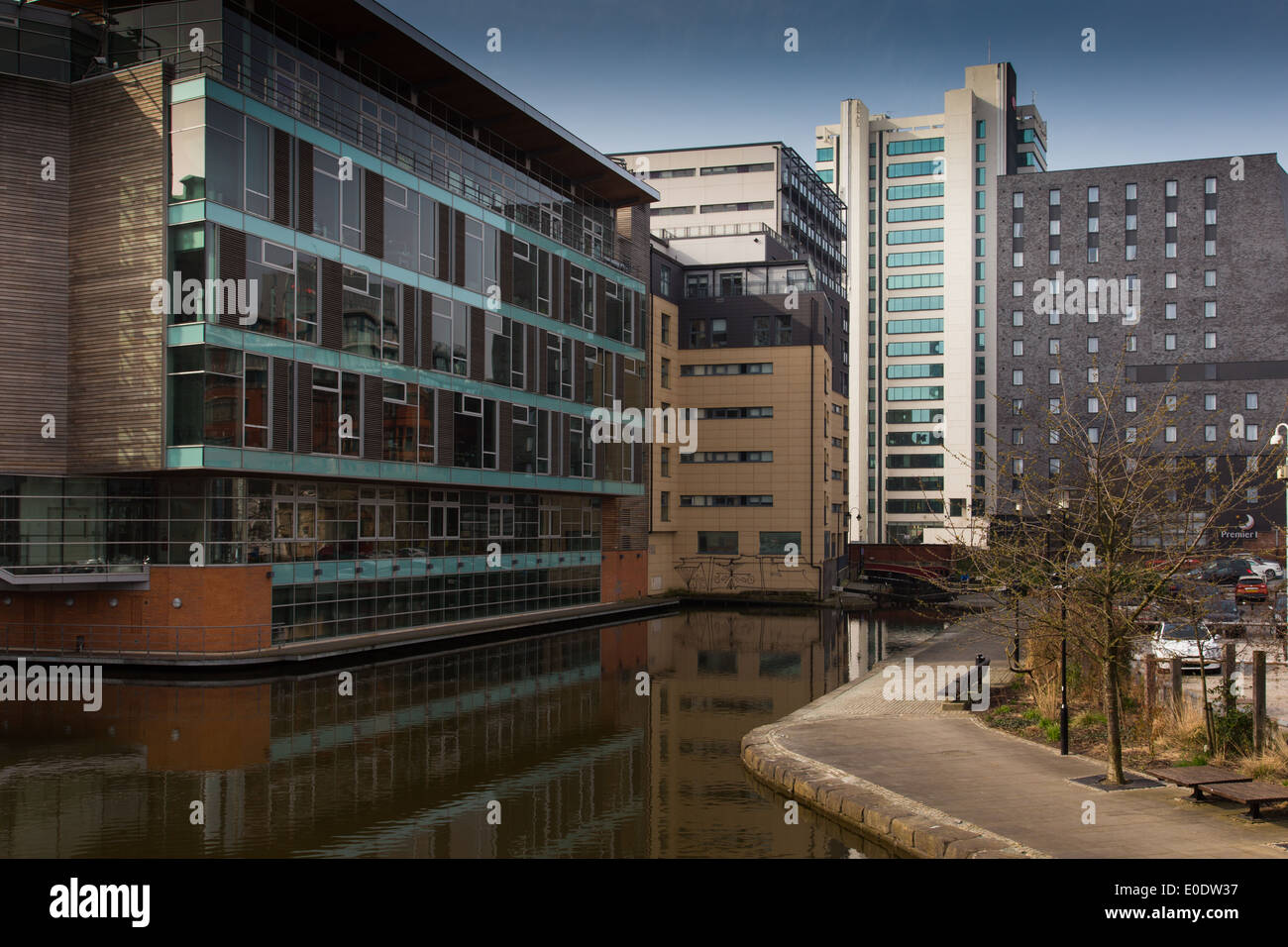 Canalside Apartments im "Piccadilly Dorf" im Northern Quarter von Manchester. Stockfoto