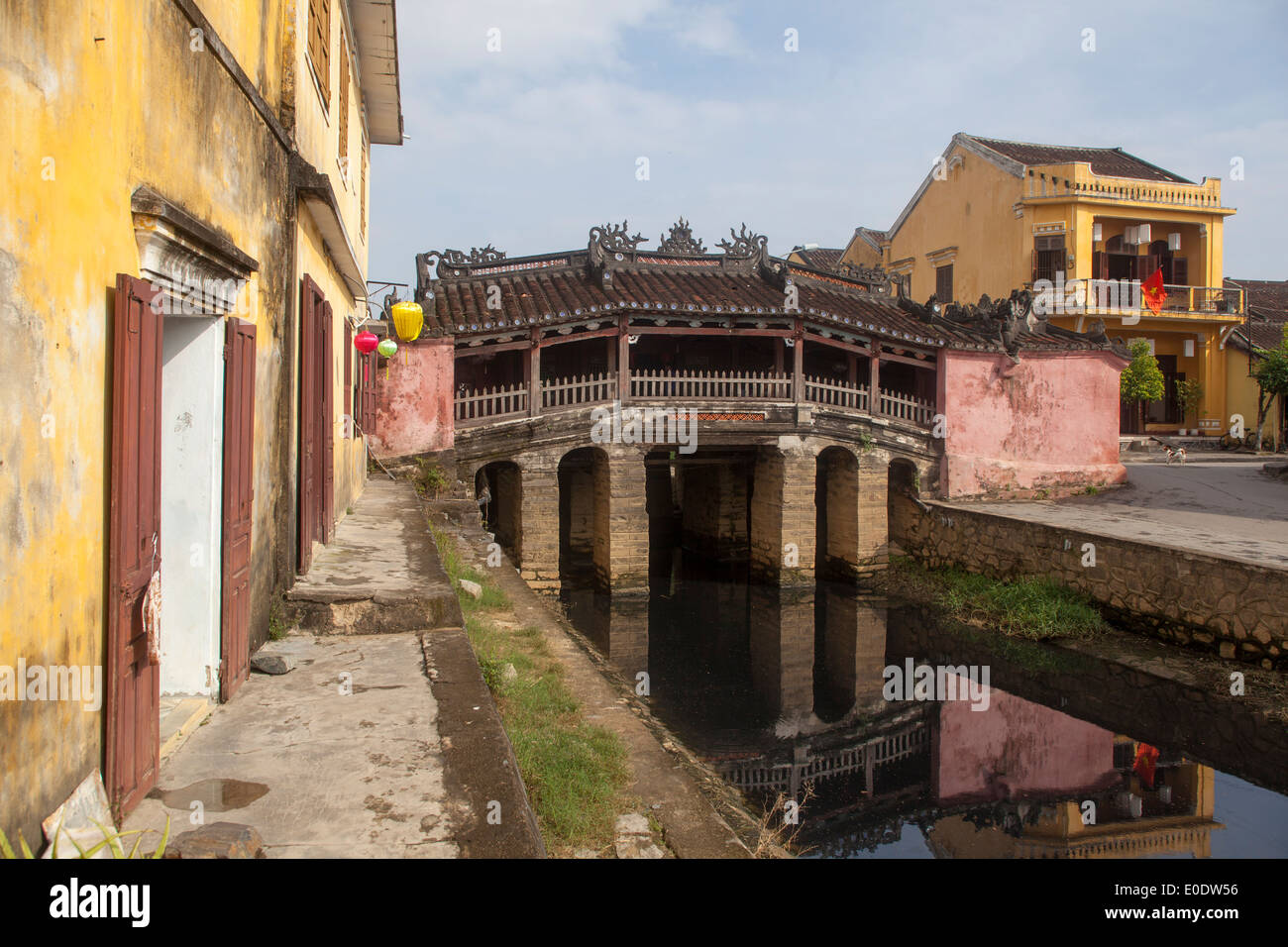 Chua Cau Temple Bridge (Japanische Überdachte Brücke) Hoi An Vietnam Stockfoto