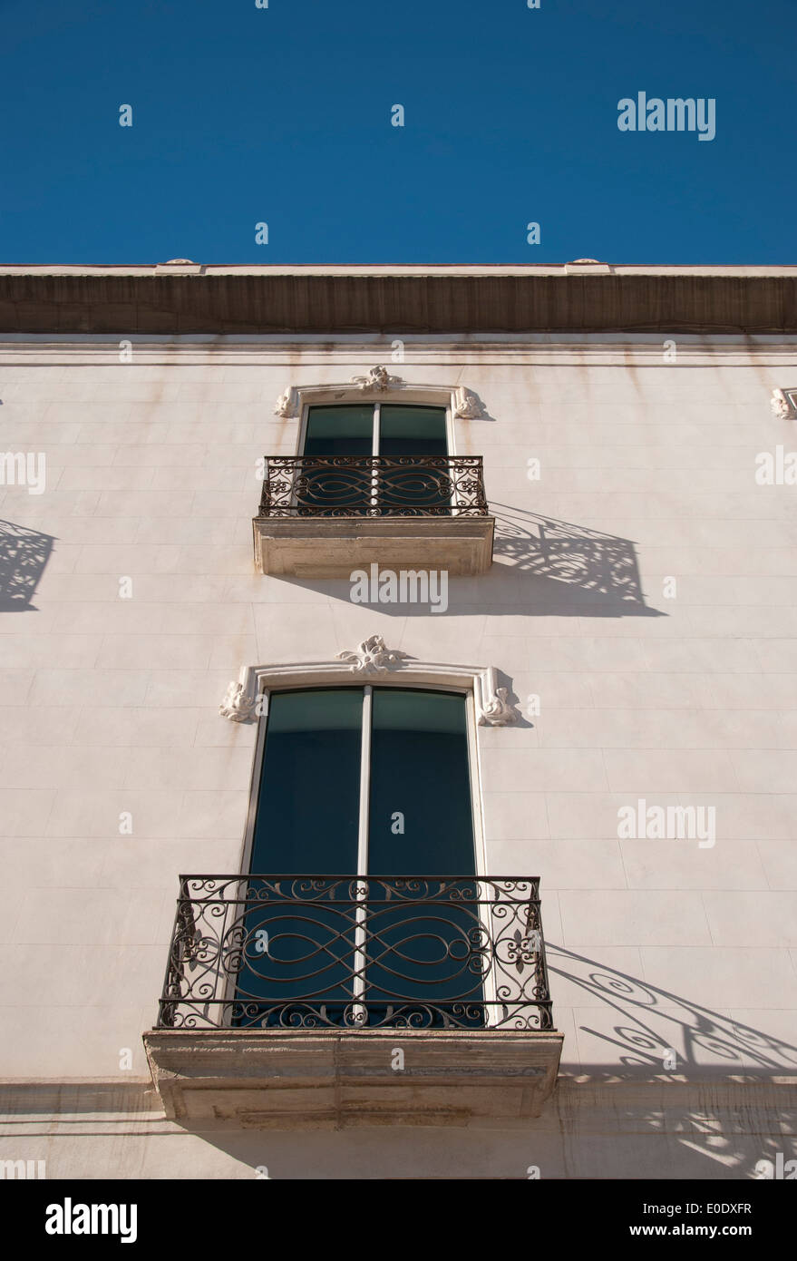 Mediterrane spanische Haus mit Balkon Stockfoto