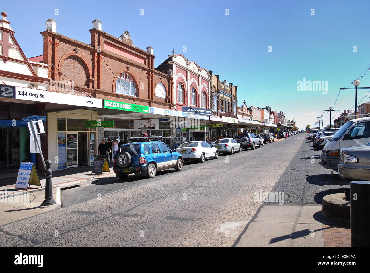 Glen Inness, Stadt in der Region New England von New South Wales, Australien, mit schottischen Wurzeln, bekannt für fossicking. Stockfoto