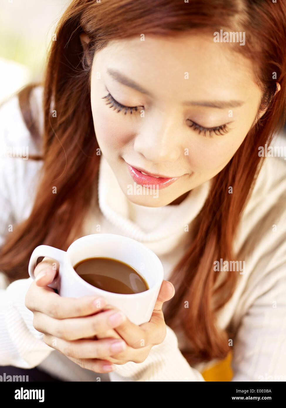 Kaffee-Liebhaber Stockfoto