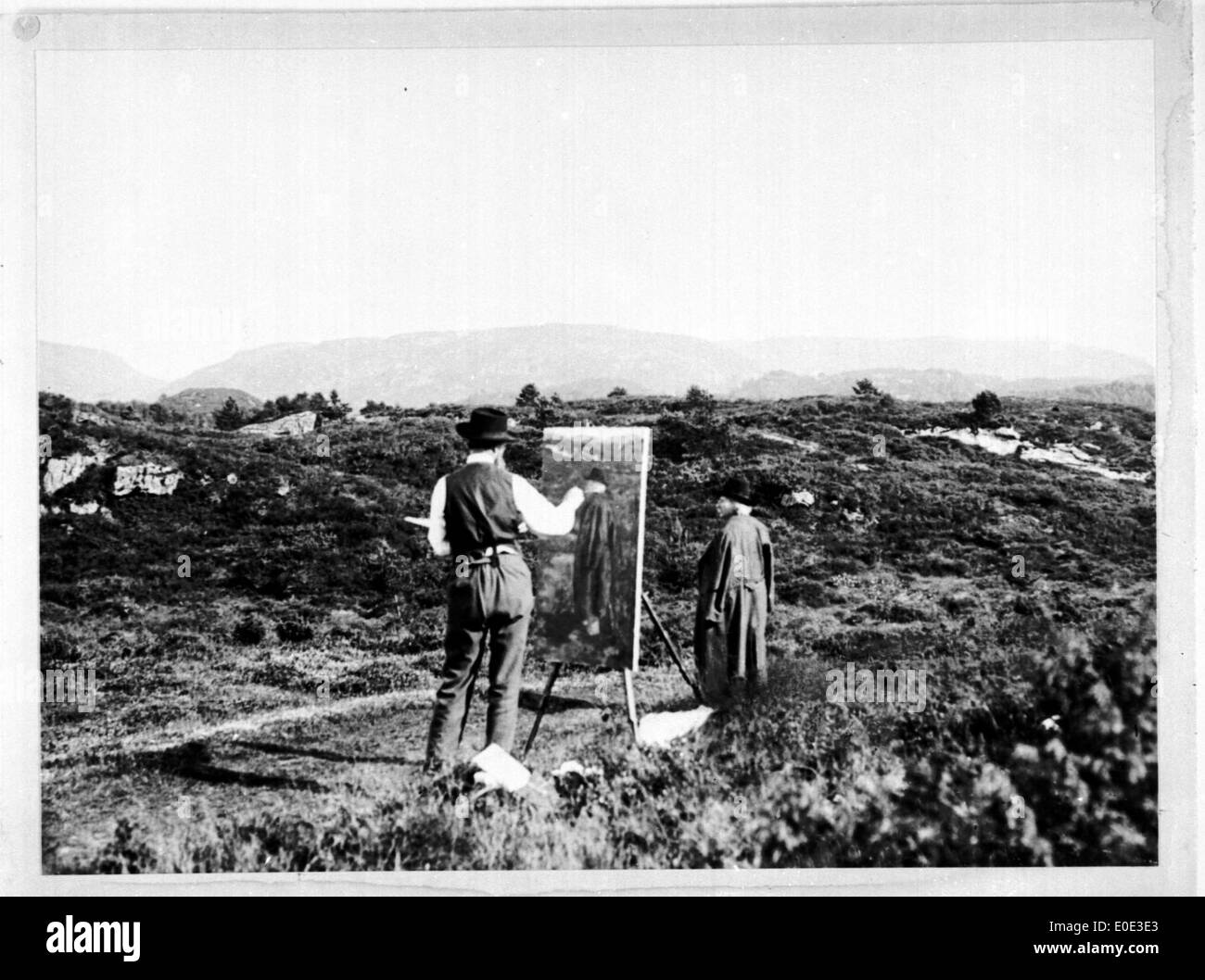 Erik Werenskiold & Edvard Grieg Stockfoto