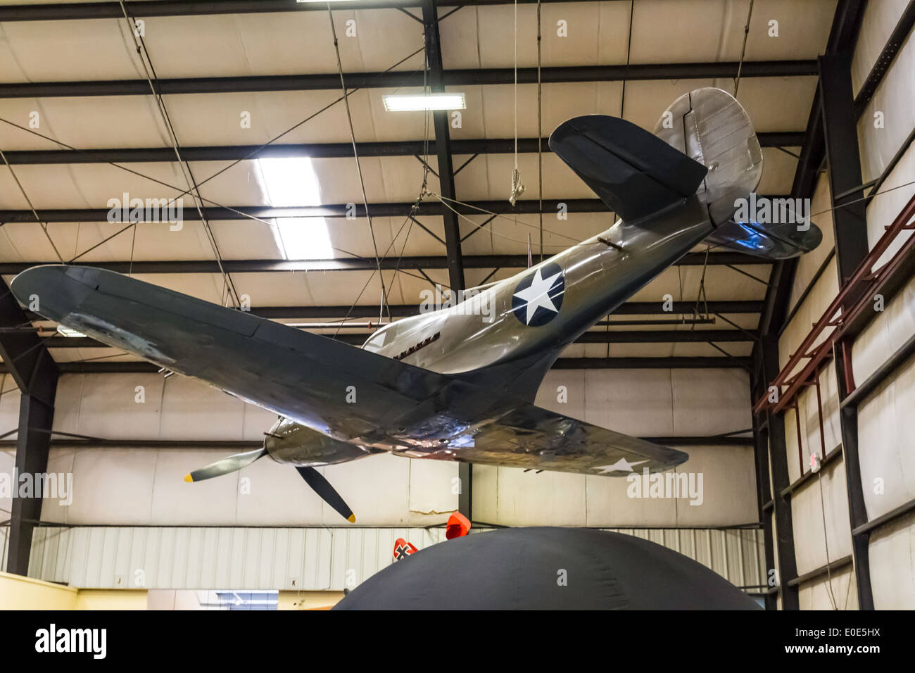 Ein Bell P-39Q Aircobra im März Bereich Air Museum in Riverside, Kalifornien Stockfoto