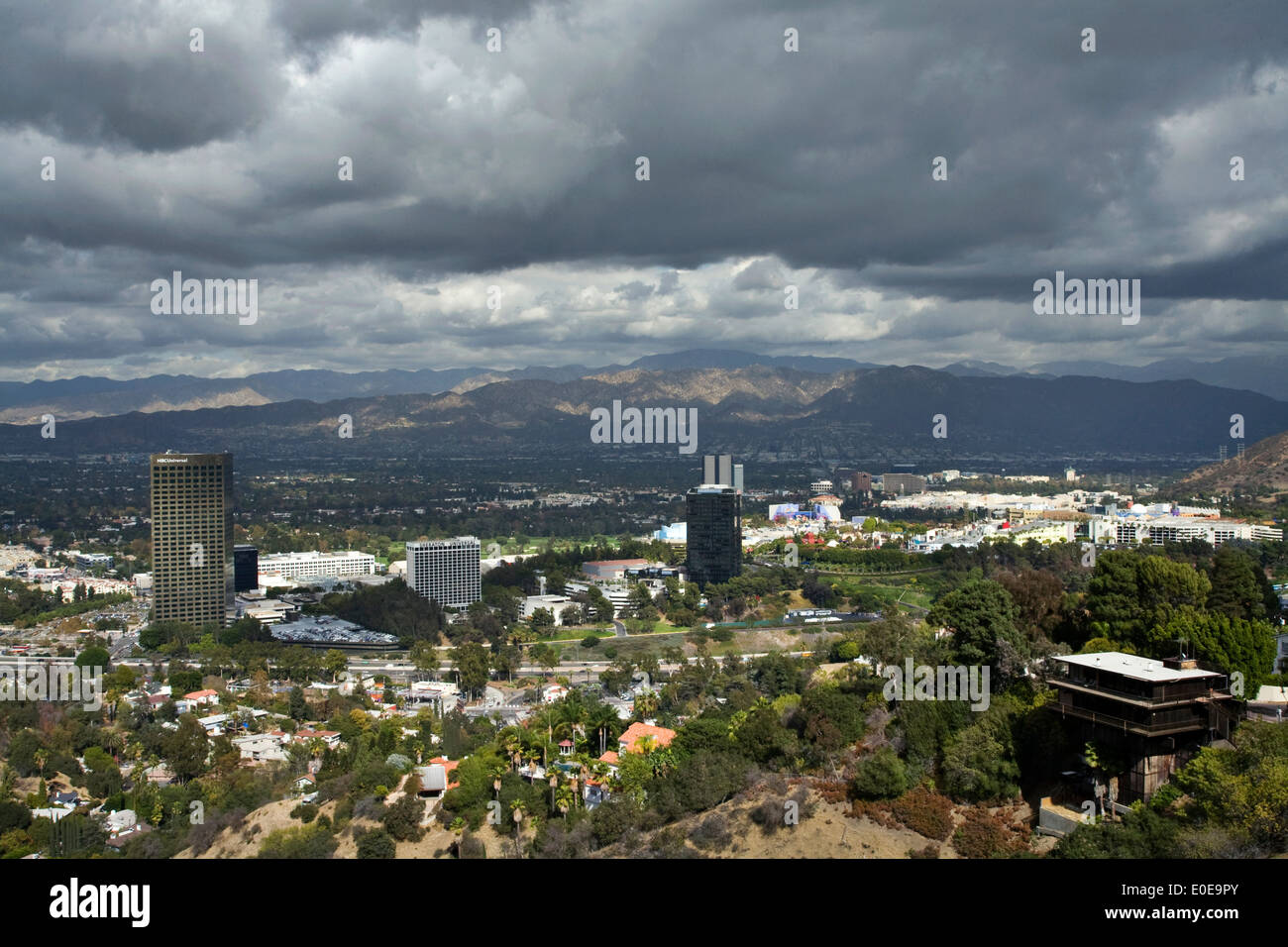 Universal City-Tal in Los Angeles Stockfoto