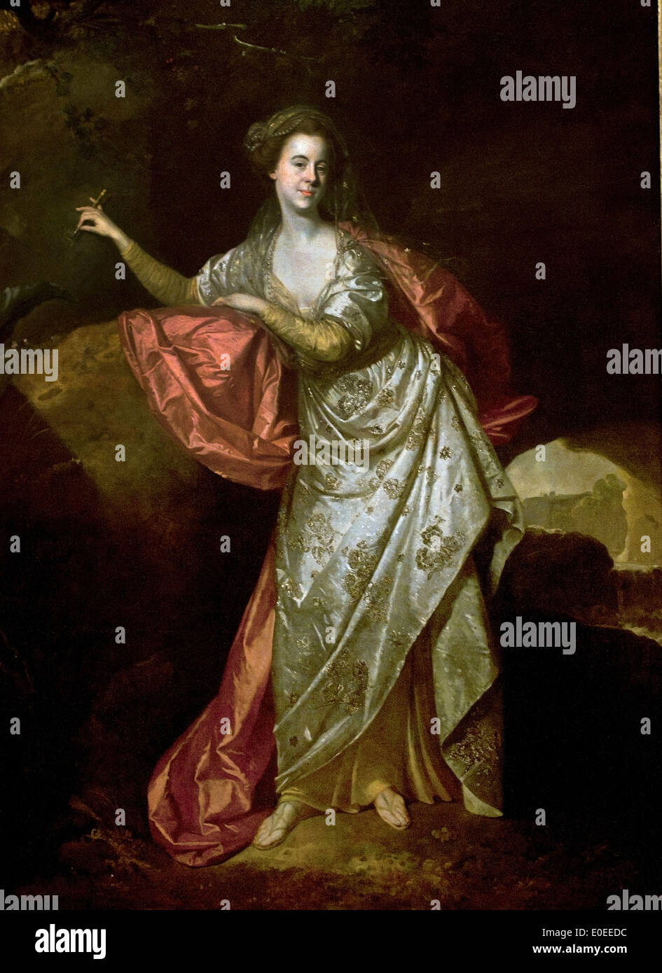 Porträt von Ann Brown in der Rolle der Miranda (?) ca. 1770 Johann Zoffany 1733-1810 Deutsch Deutschland Stockfoto