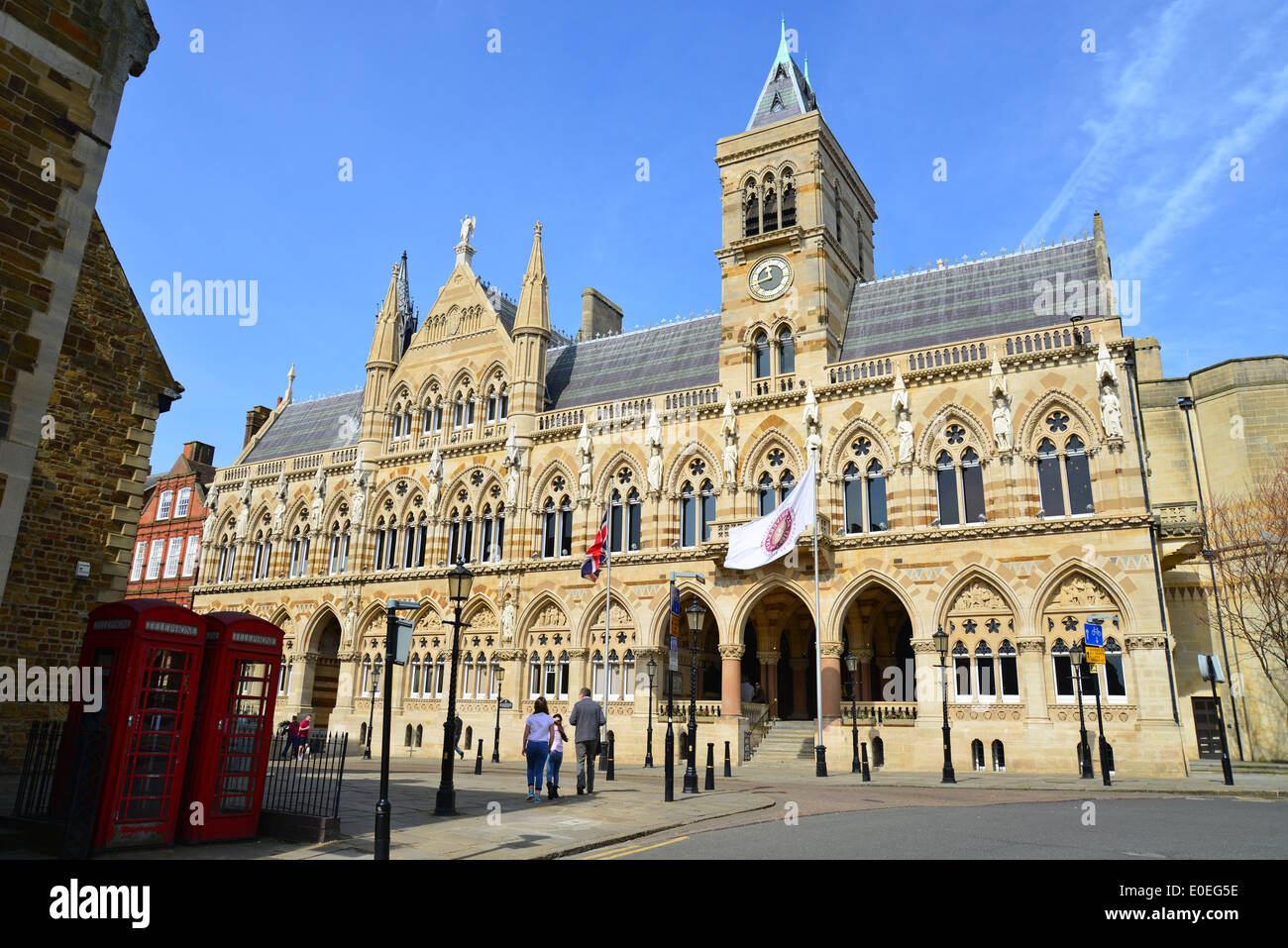 Northampton Guildhall, St Giles' Square, Northampton, Northamptonshire, England, Vereinigtes Königreich Stockfoto