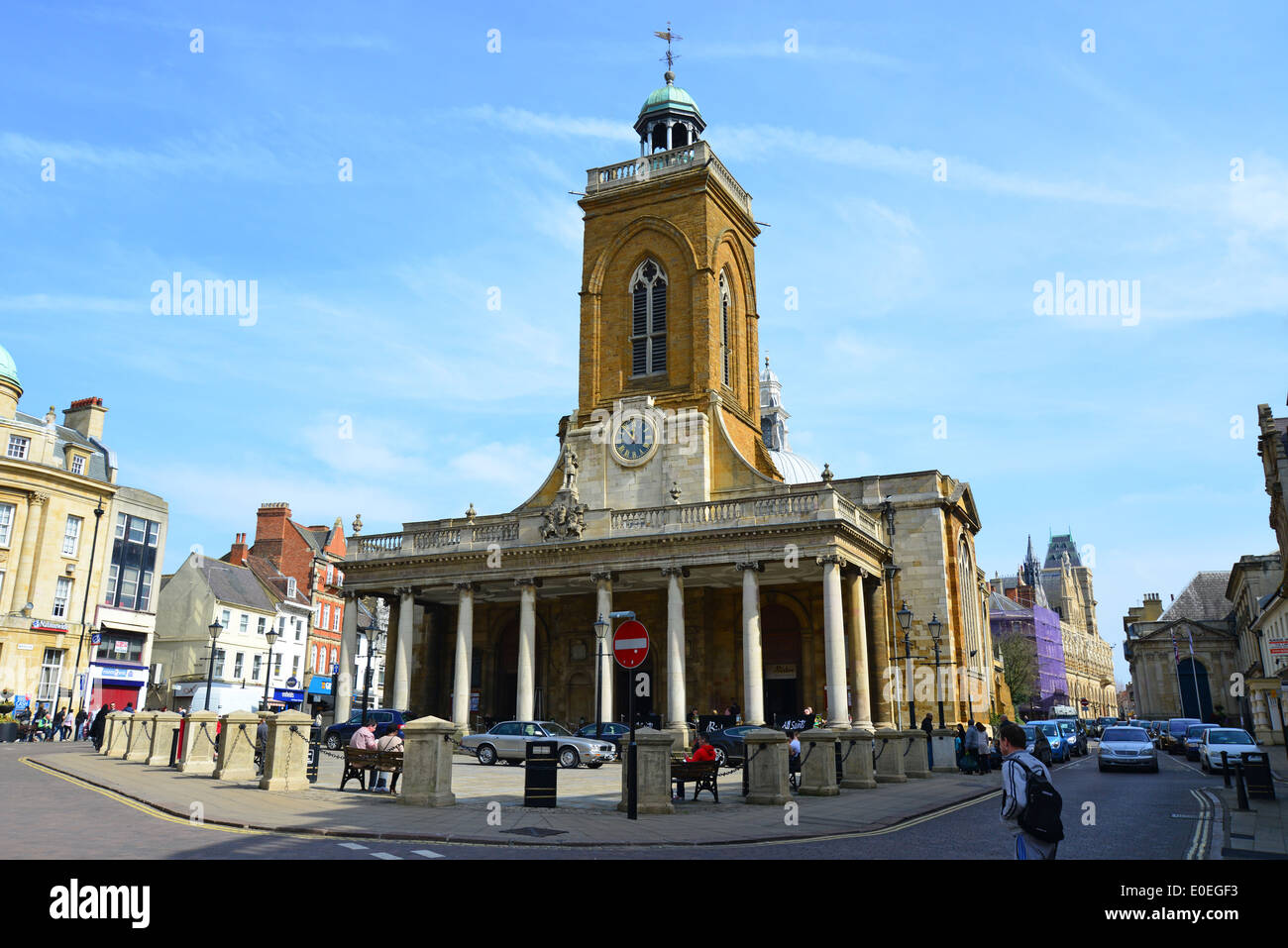 Allerheiligen Kirche, George Row, Northampton, Northamptonshire, England, Vereinigtes Königreich Stockfoto