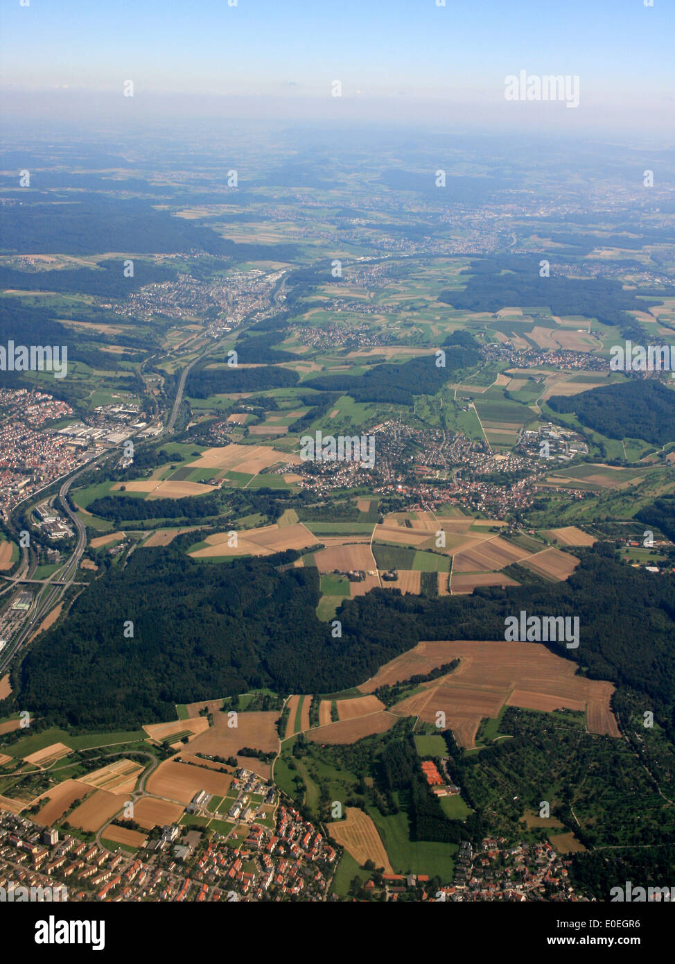 Luftbild des "Baden-Württemberg"-Deutschland Stockfoto