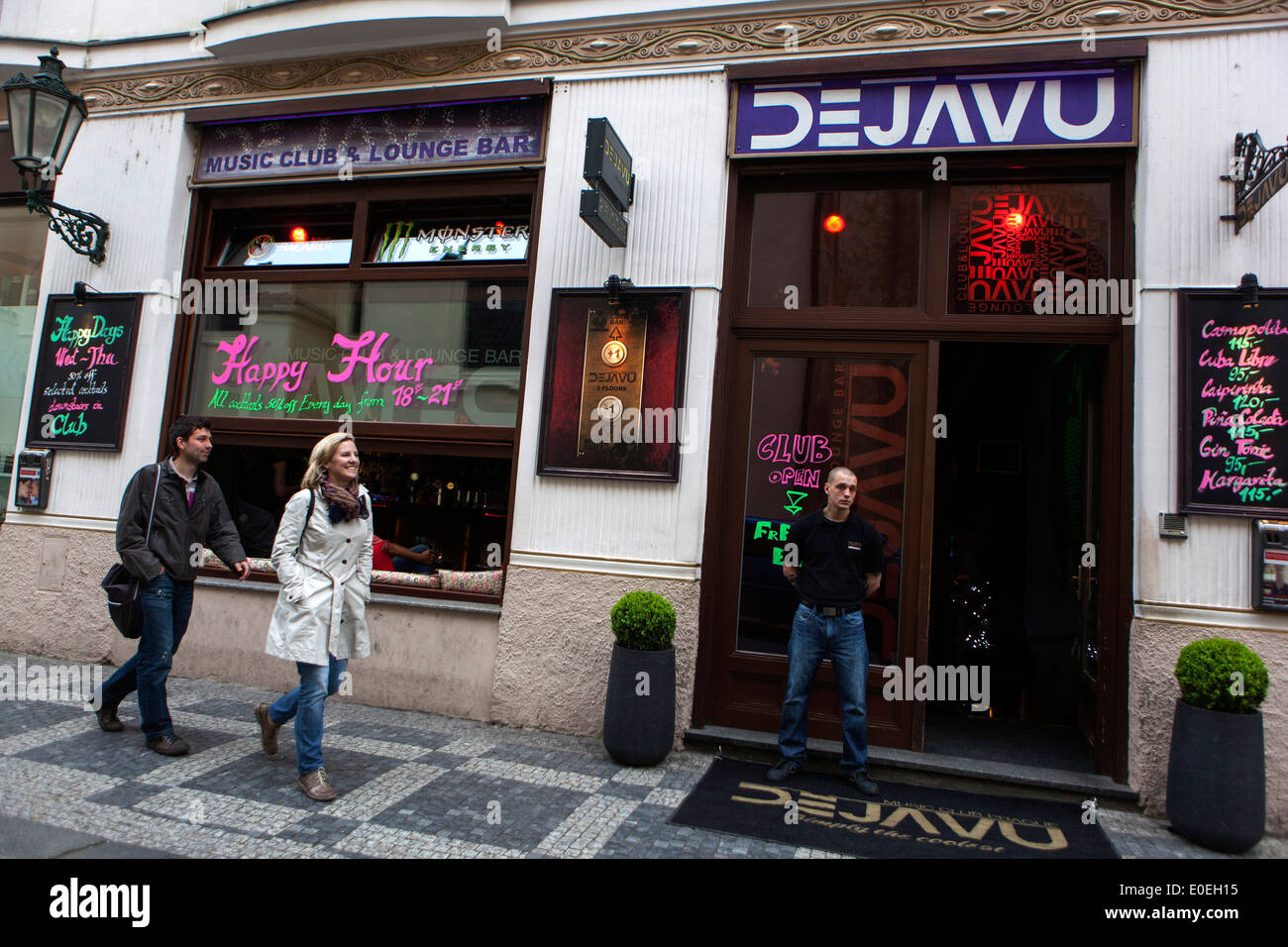 Bar Dajavu, old Town Prague Czech Republic Stockfoto