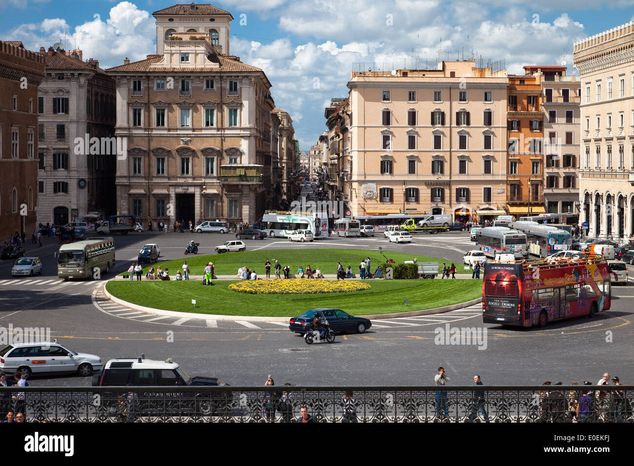 Piazza Venezia, Rom, Italien - Piazza Venezia, Rom, Italien Stockfoto