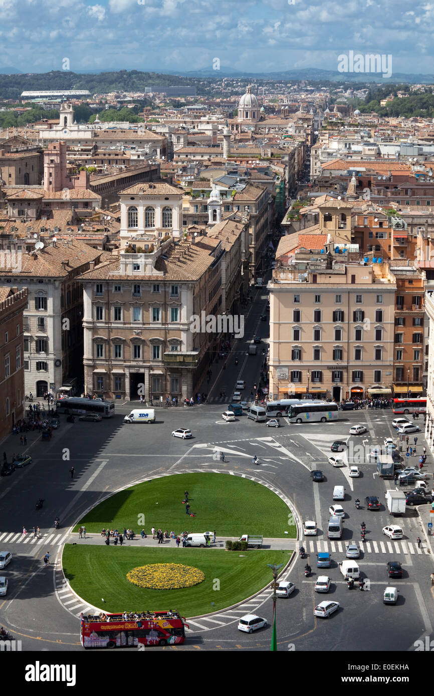 Piazza Venezia, Rom, Italien - Piazza Venezia, Rom, Italien Stockfoto