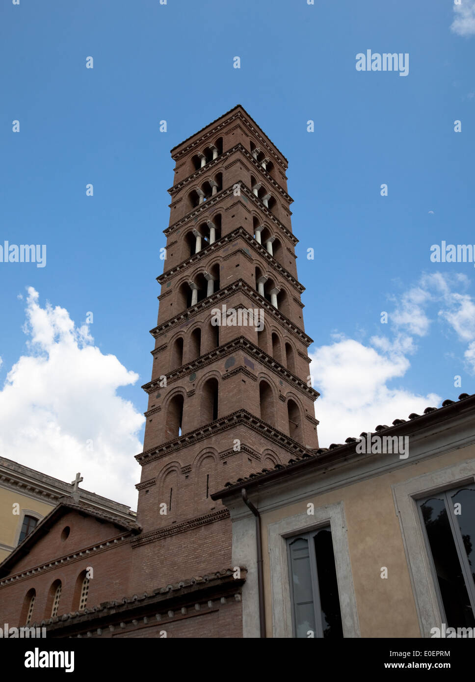 Santa Maria in Cosmedin Kirche, Rom, Italien - Basilika von Santa Maria in Cosmedin, Rom, Italien Stockfoto