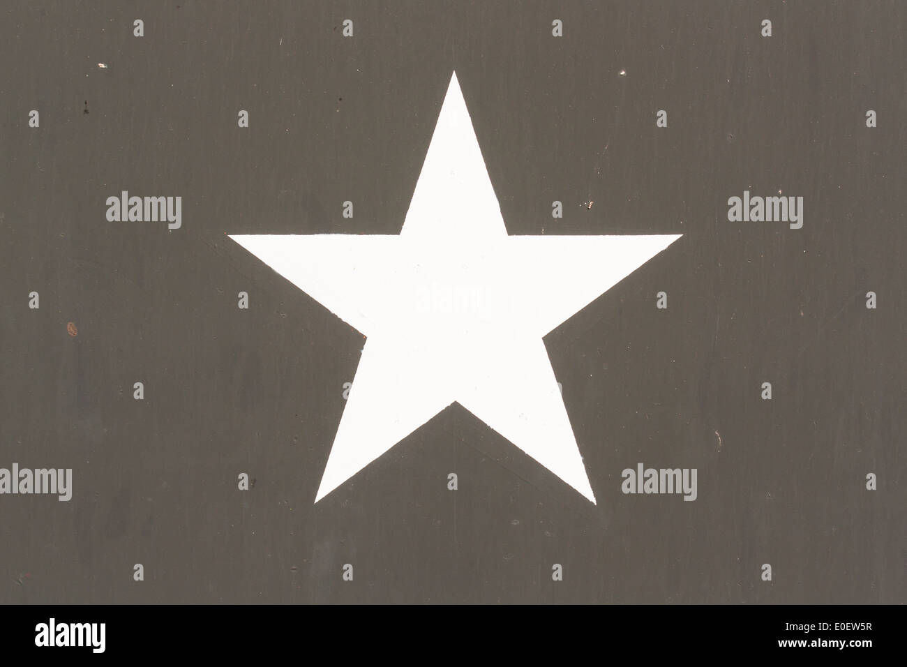 Stern-Symbol auf einem Vietnam-Krieg uns Militärfahrzeug, isoliert Stockfoto