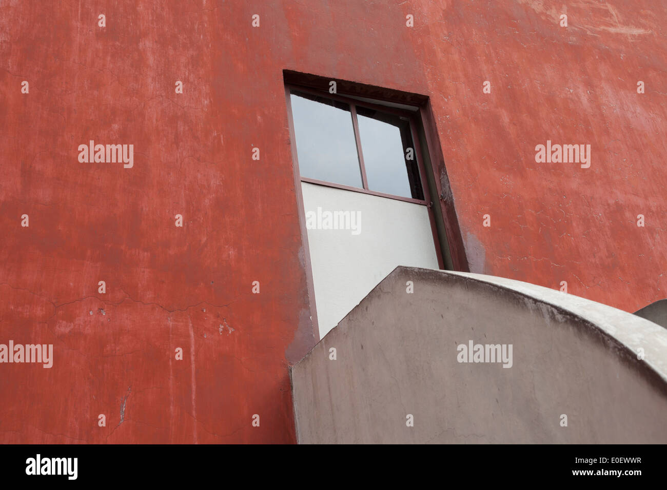 Eingangstür zum Museo Casa Estudio Diego Rivera y Frida Khalo Stockfoto