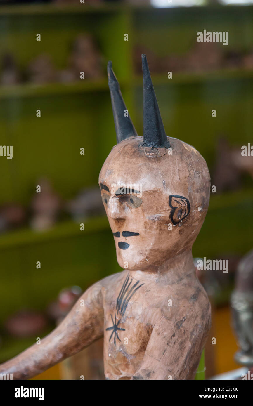 Cartonería Teufel Figur in Riverass Studio im Museo Casa Estudio Diego Rivera y Frida Khalo Stockfoto