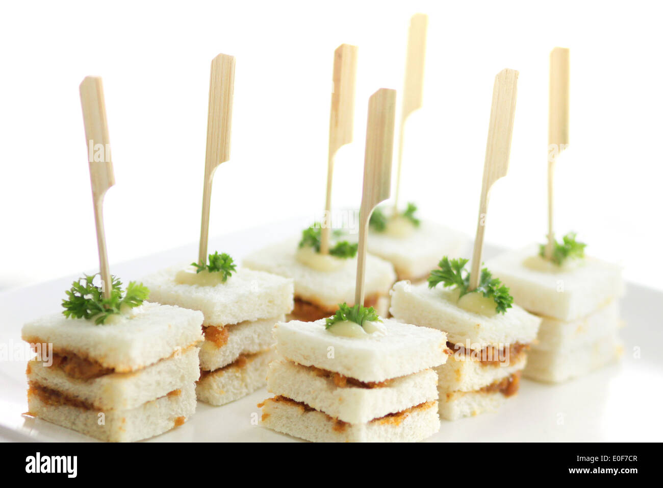 Sandwich Catering Platte Stockfoto