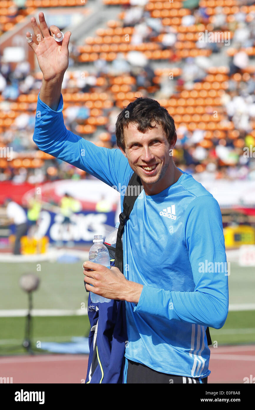 Nationalstadion, Tokio, Japan. 11. Mai 2014. Bohdan Bondarenko (UKR), 11. Mai 2014 - Leichtathletik: IAAF World Challenge SEIKO Golden Grand Prix Tokyo Männer Hochsprung Finale im National Stadium, Tokio, Japan. © AFLO SPORT/Alamy Live-Nachrichten Stockfoto