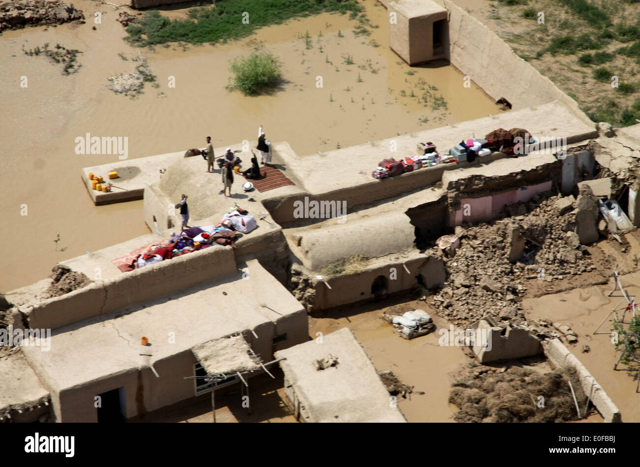 Balkh. 12. Mai 2014. Das überschwemmte Gebiet ist in der Provinz Balkh in Nordafghanistan am 12. Mai 2014 gesehen. Bildnachweis: Azorda/Xinhua/Alamy Live-Nachrichten Stockfoto