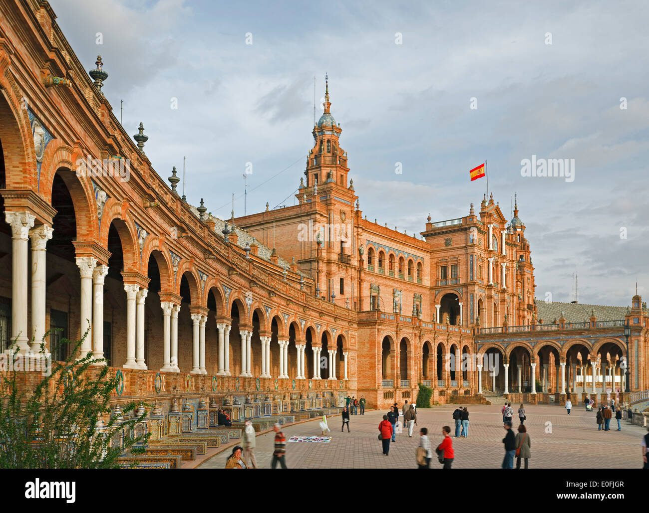 Plaza de España in Sevilla, Spanien Stockfoto