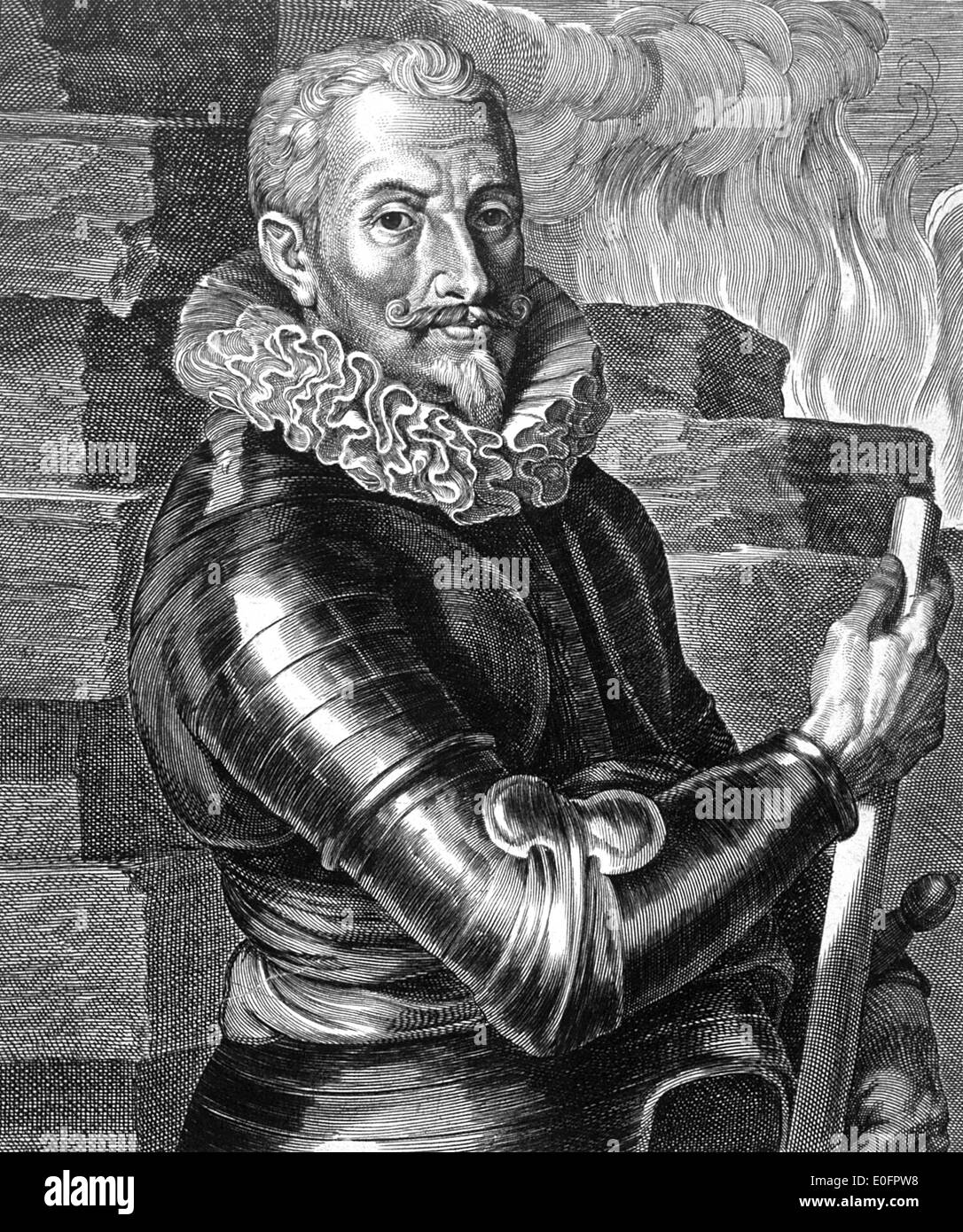 JOHANN TSERCLAES Graf von Tilly (1559-1632) befehligte die katholische Liga-Armee während des Dreißigjährigen Krieges Stockfoto