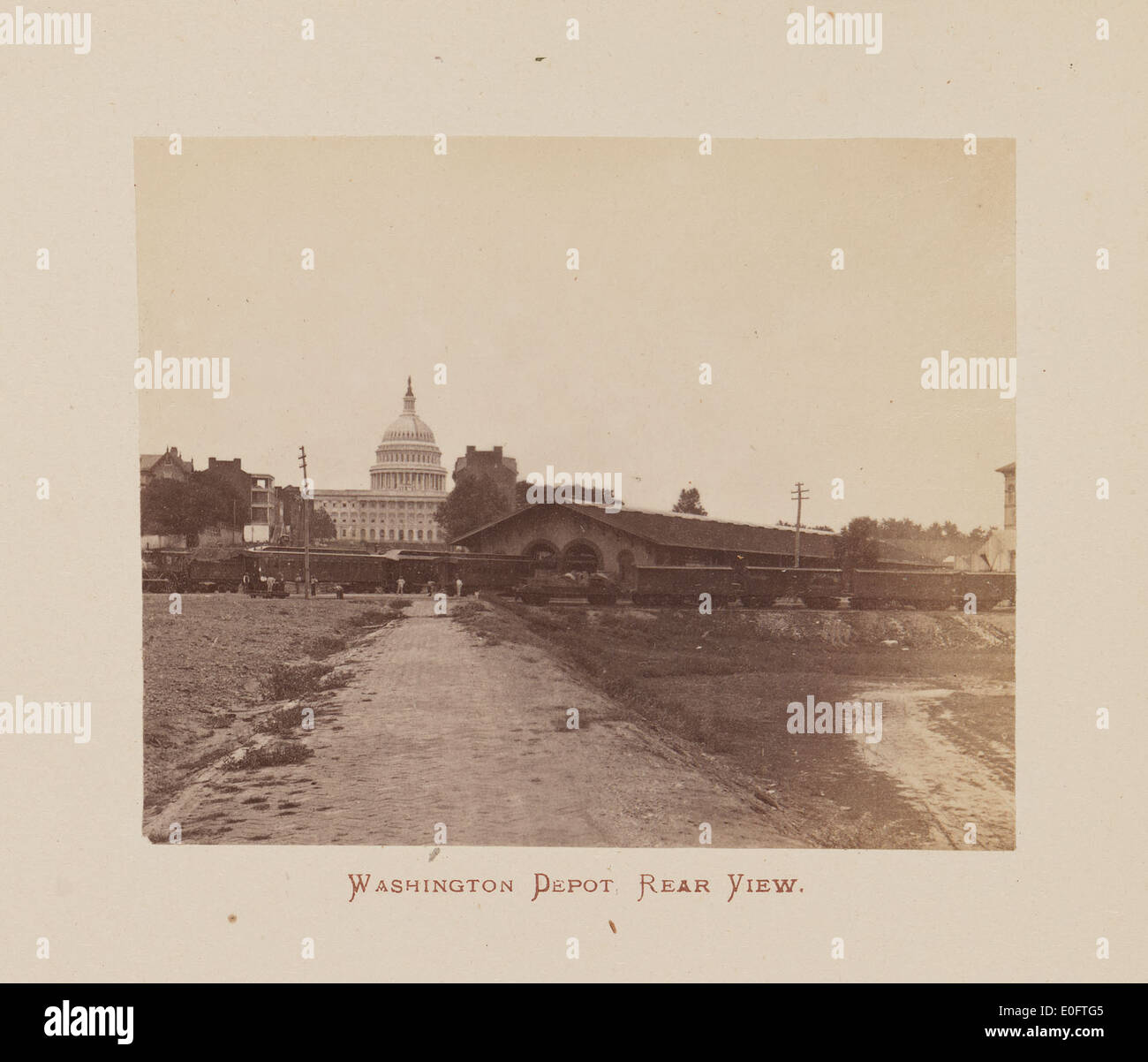 Washington Depot, Ansicht von hinten. Stockfoto