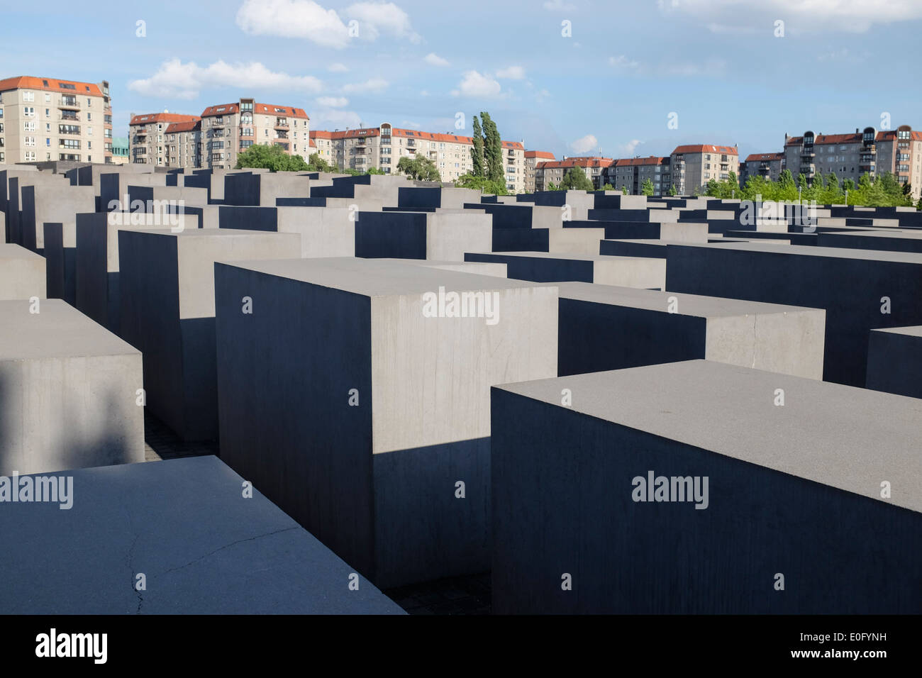 Nationale Gedenkstätte für die ermordeten Juden Europas Holocaust Berlin Deutschland Stockfoto