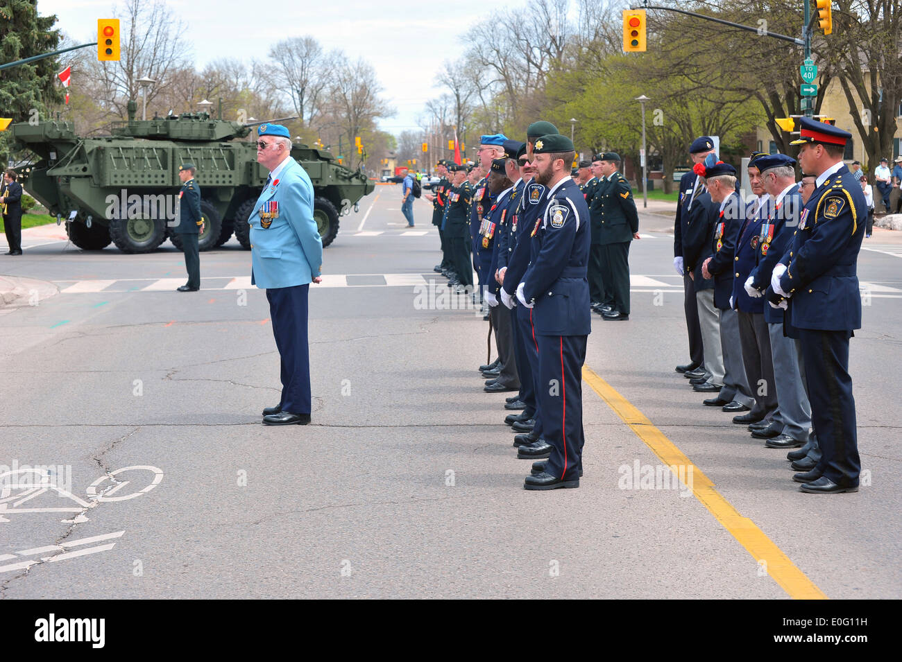 Bilder der kanadischen nationalen Tag der Ehre eine Veranstaltung zu die Kanadiern zu erinnern, wer in der Afghanistan-Konflikt starb. Stockfoto