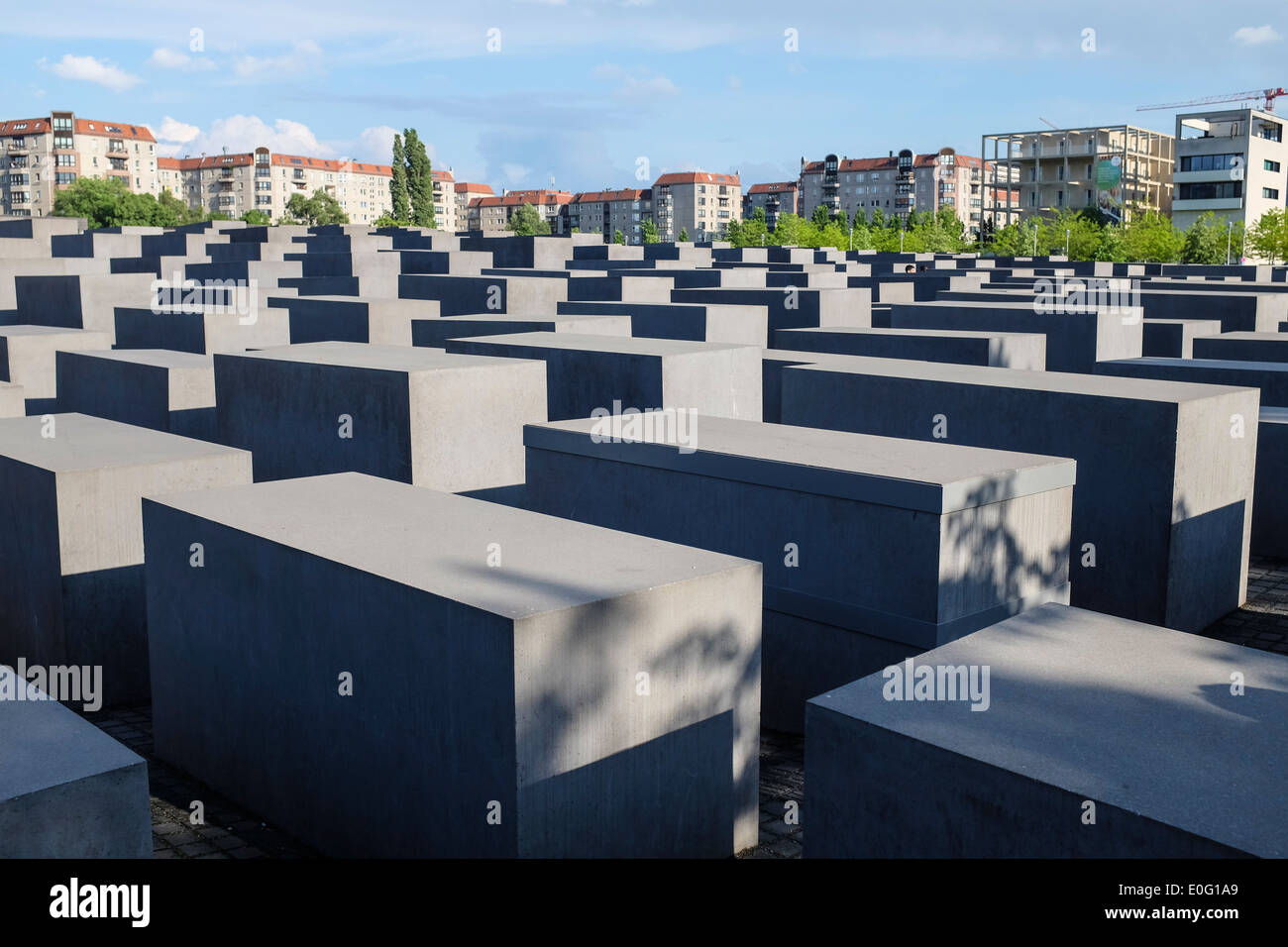 Nationale Gedenkstätte für die ermordeten Juden Europas (Holocaust-Mahnmal) Berlin Deutschland Stockfoto