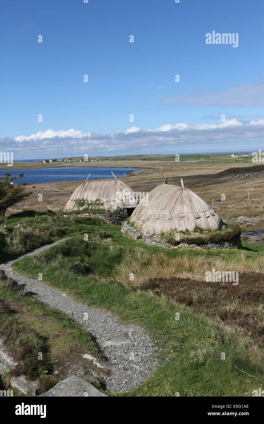 Außenseite des Shawbost Norse Mill und Brennofen Isle of Lewis Schottland Mai 2014 Stockfoto