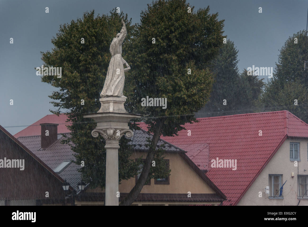 St. Simon (Szymon) Lipnica Statue, Lipnica Murowana, Südliches Polen Stockfoto