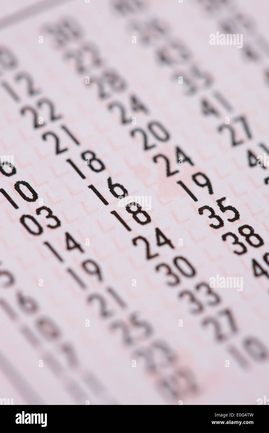 "Österreichisches Lotto-Gutschein; ', ' Oesterreichischer Lottoschein; ' Stockfoto