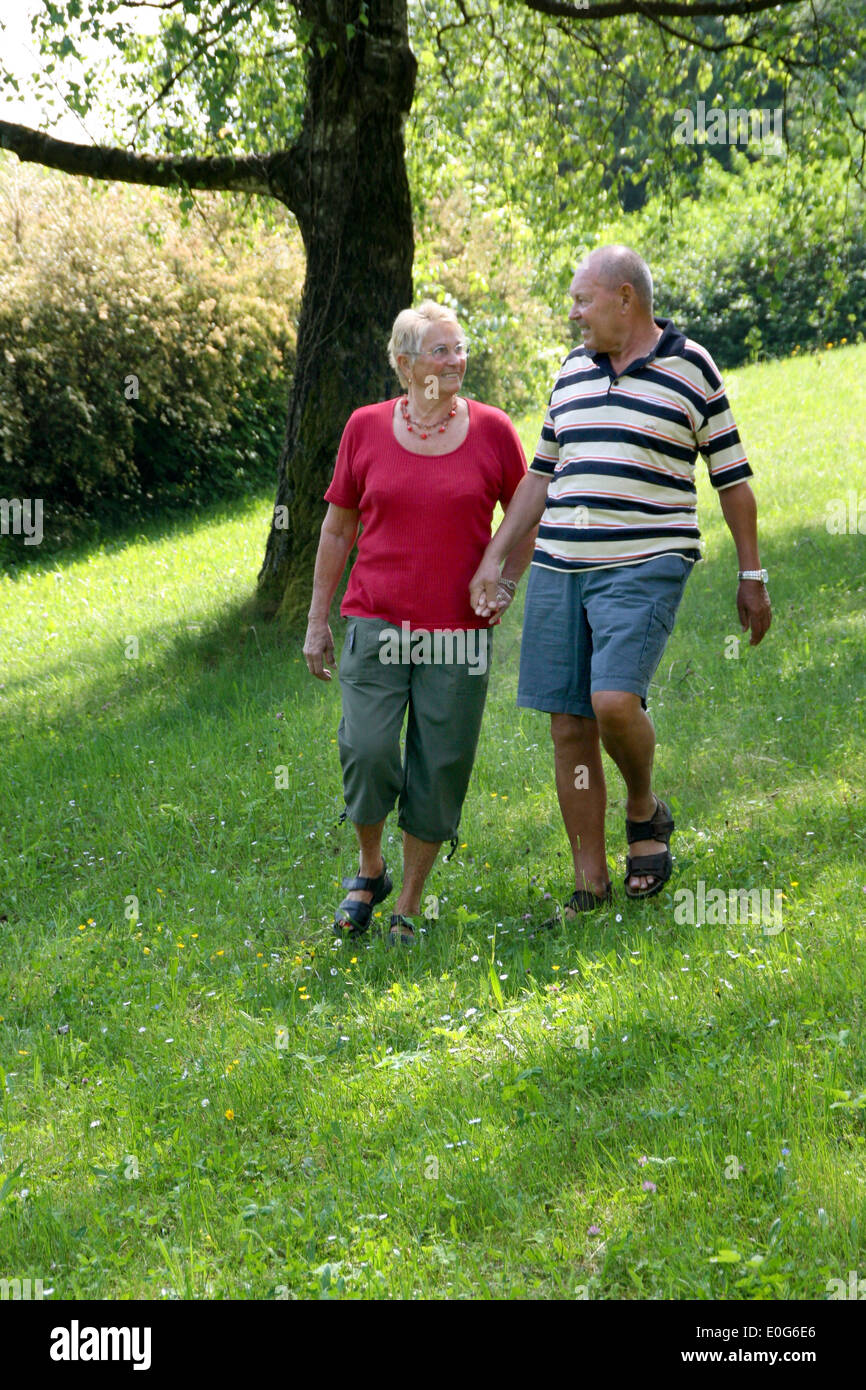 Senioren paar [], 60 +, alte, alte Frau, alte Frauen, alte Menschen, Alter, älter, ältere Frau, ältere Person, Alter g Stockfoto
