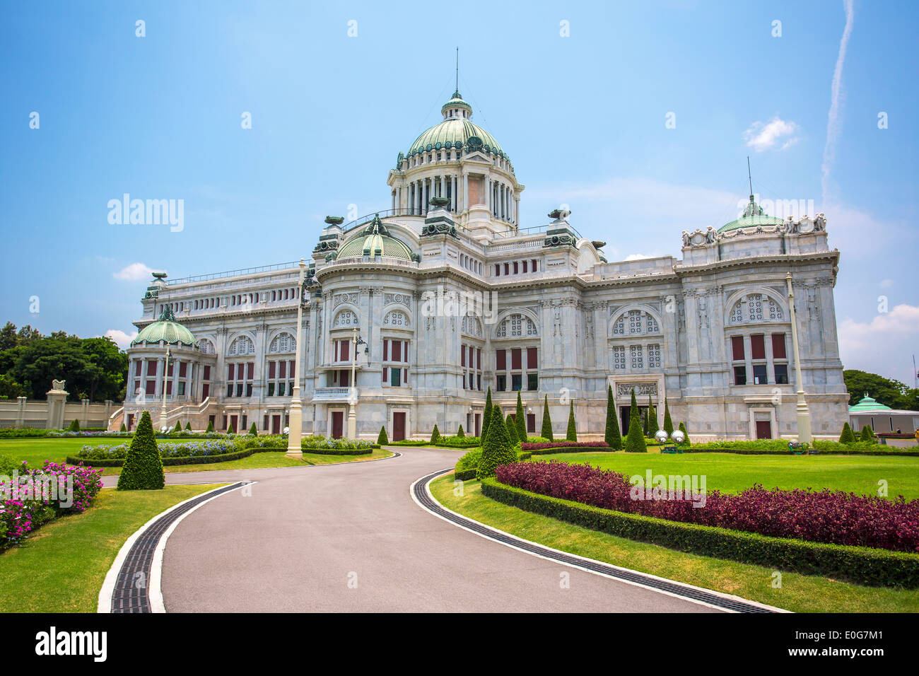 Der Ananta Samakhom Throne Hall in Thai Royal Dusit Palast, Bangkok, Thailand. Stockfoto