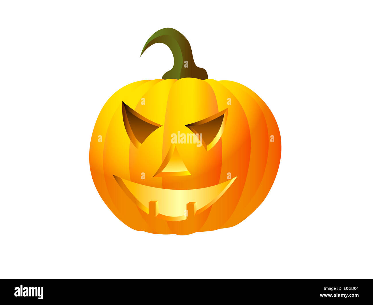 Vektor Icon von Halloween-Kürbis Stockfoto