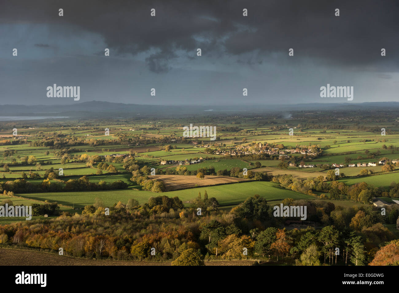 Blick vom Cam lange nach unten, in der Nähe von Dursley, Gloucestershire Stockfoto