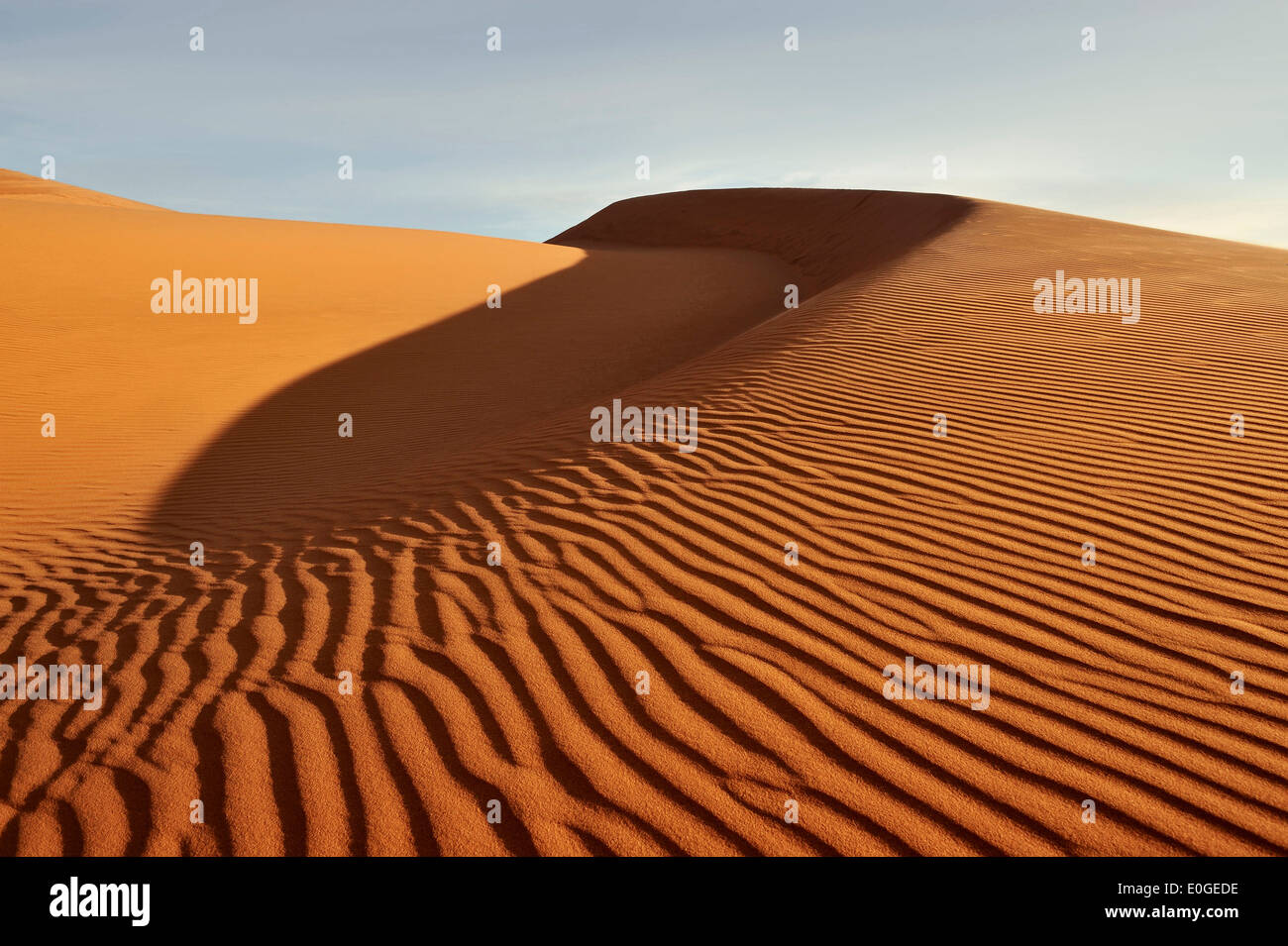 Unberührten Sanddünen, roten Sanddünen von Mui Ne, Vietnam Stockfoto