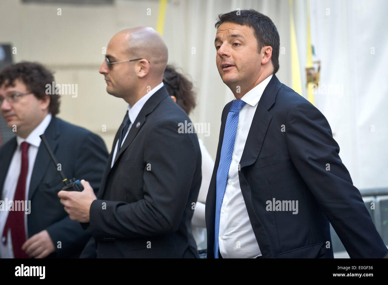 Mailand, Italien. 13. Mai 2014. während der italienische Präsident Matteo Renzi in Mailand für EXPO, am 13. Mai 2014. Bildnachweis: Adamo Di Loreto/NurPhoto/ZUMAPRESS.com/Alamy Live-Nachrichten Stockfoto