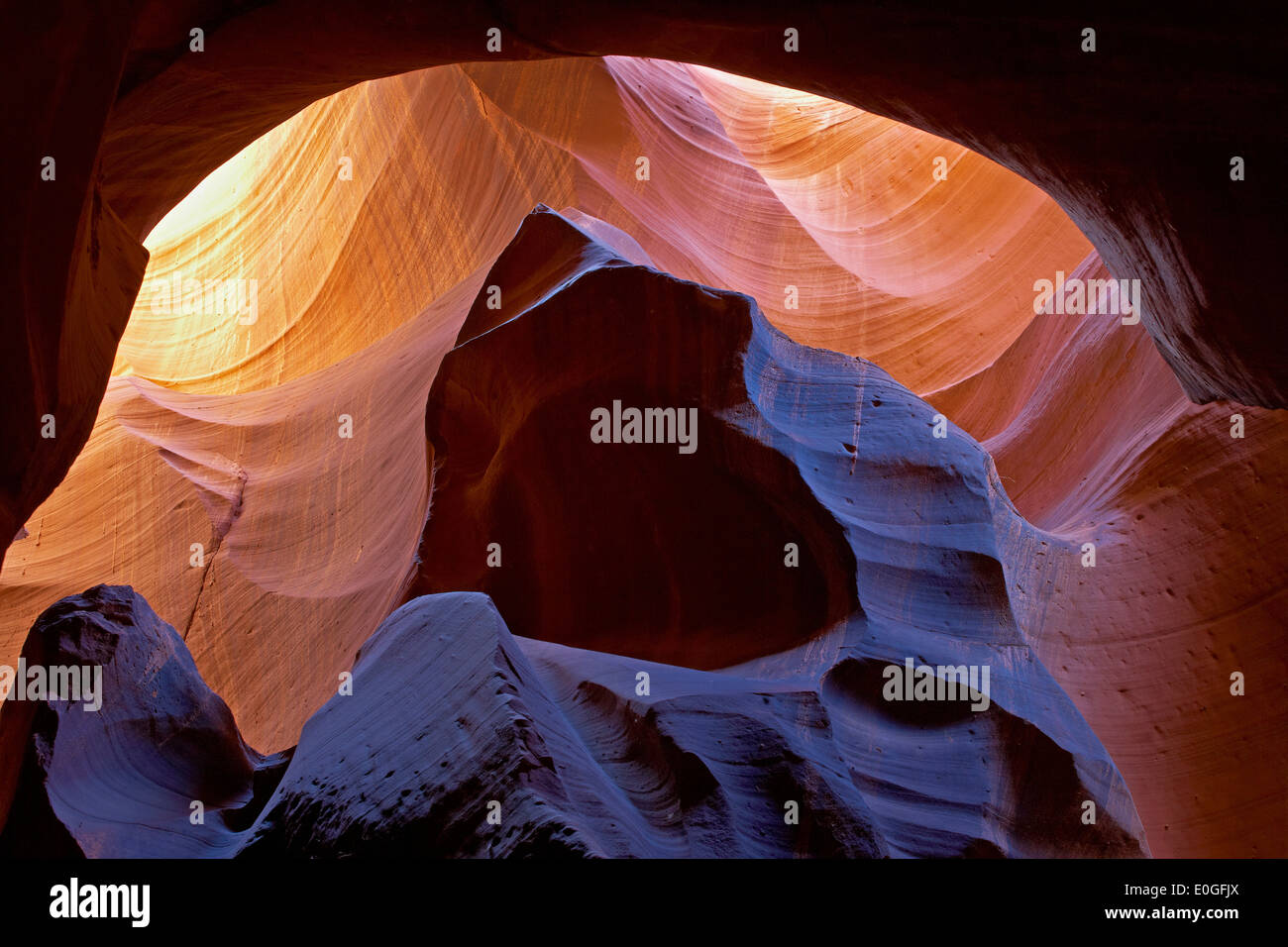 Upper Antelope Canyon, Antelope Canyon Navajo Tribal Park, Arizona, USA, Amerika Stockfoto