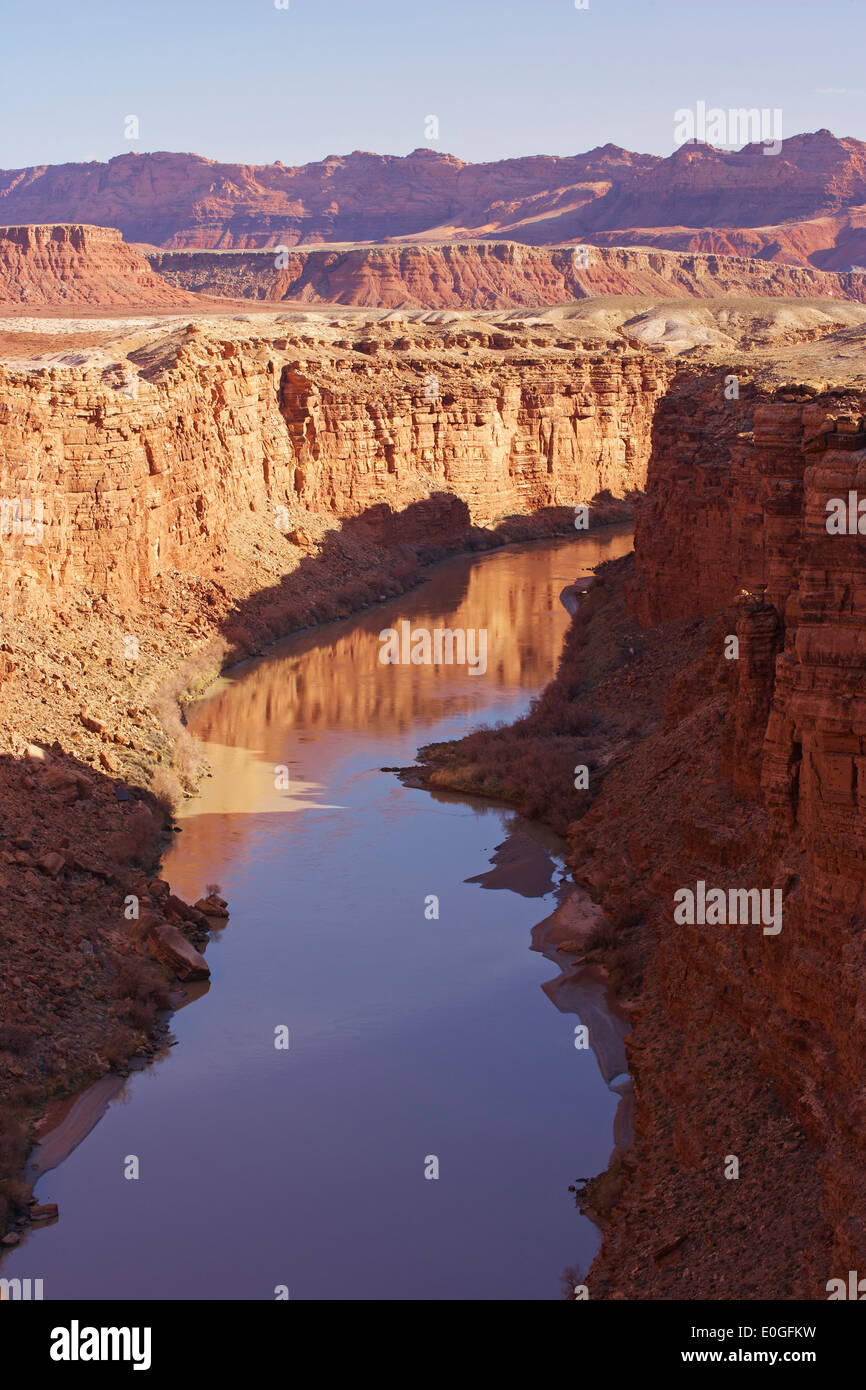 Blick auf den Colorado River, Marble Canyon, Vermilion Cliffs, Arizona, USA, Amerika Stockfoto