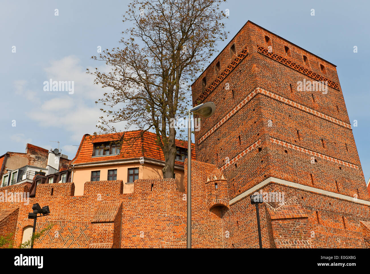 Schiefen Turm (ca. XIV Jh.) der Stadt Torun (ehemalige Thorn), Polen Stockfoto